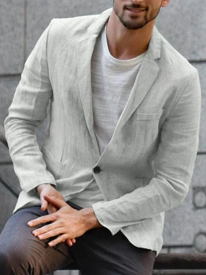 Casual Single Breasted Blazer for Men - Image 2