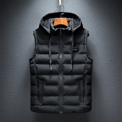Hooded Puffer Vest for Men - Image 5