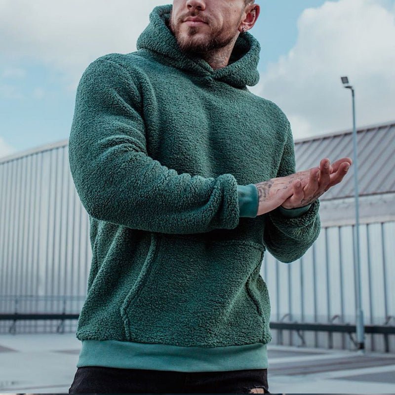 Sherpa Pullover Hoodie for Men - Image 2
