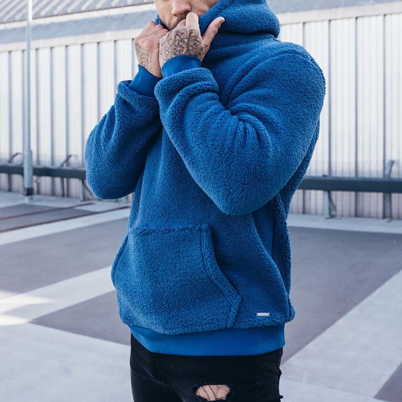 Sherpa Pullover Hoodie for Men - Image 6
