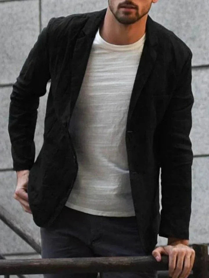 Casual Single Breasted Blazer for Men - Image 3