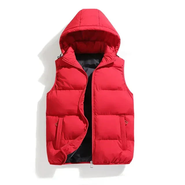 Hooded Puffer Vest for Men - Image 10