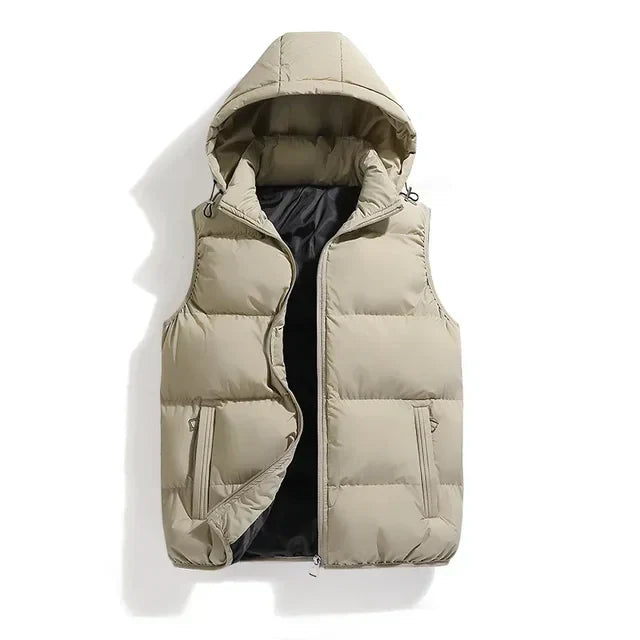 Hooded Puffer Vest for Men - Image 9