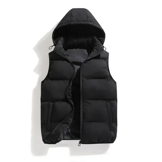 Hooded Puffer Vest for Men - Image 7