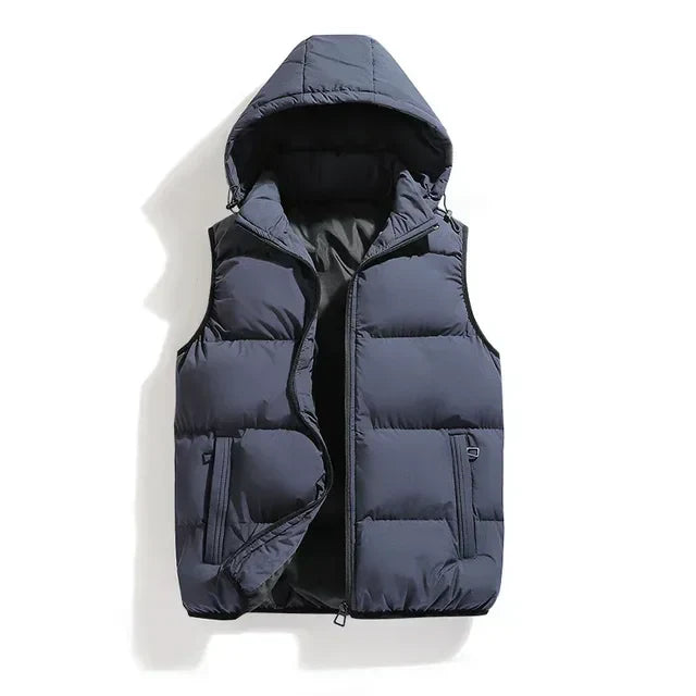 Hooded Puffer Vest for Men - Image 8
