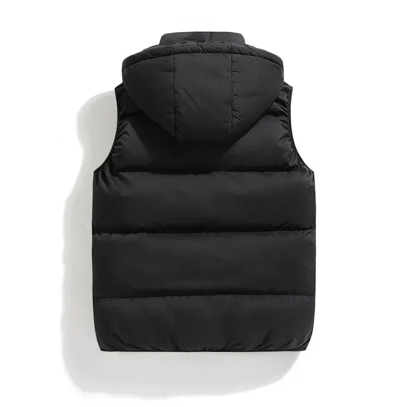 Hooded Puffer Vest for Men - Image 3