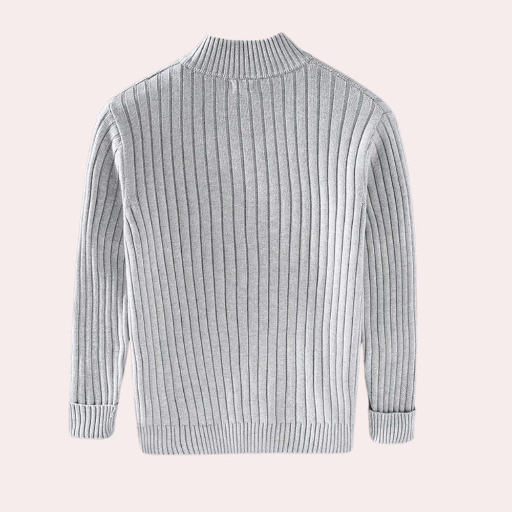 Full Zip Knit Jacket for Men - Image 2