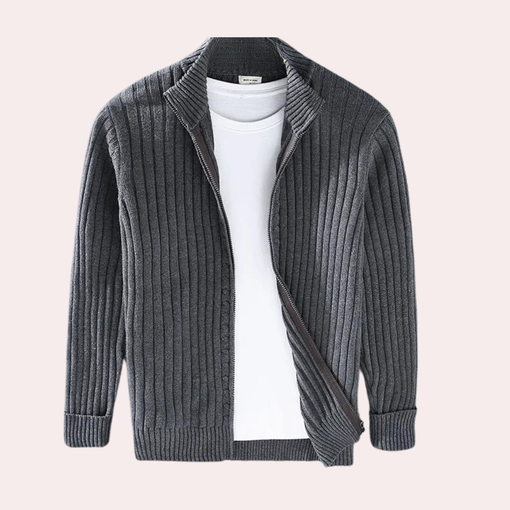 Full Zip Knit Jacket for Men - Image 5