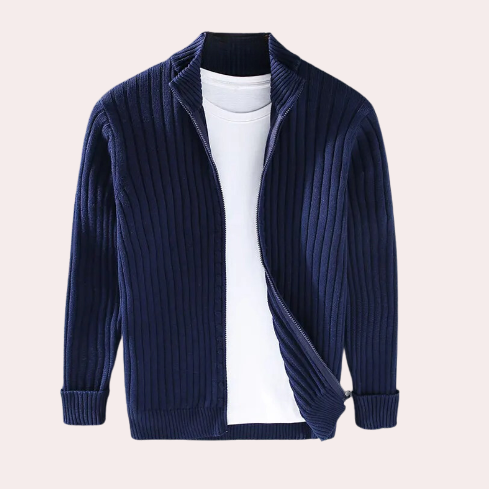 Full Zip Knit Jacket for Men - Image 6