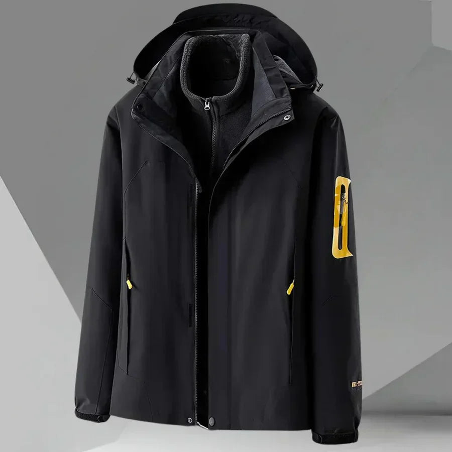 Hooded Color Block Jacket for Men - Image 8