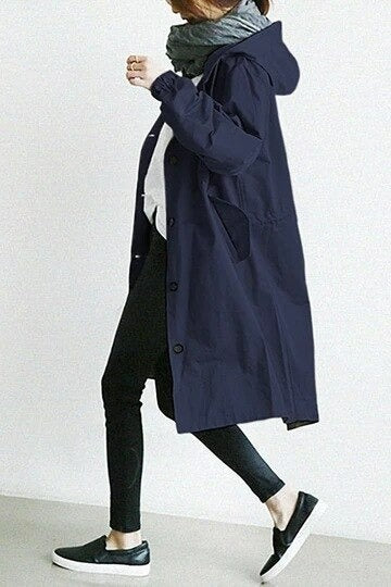 Hooded Long Coat for Women - Image 7