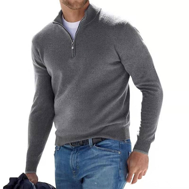 Quarter-Zip Sweater for Men - Image 4