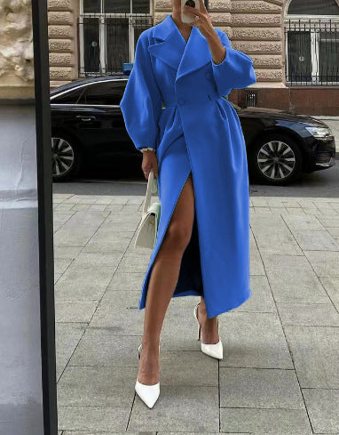 Double-Breasted Maxi Coat for Women - Image 3