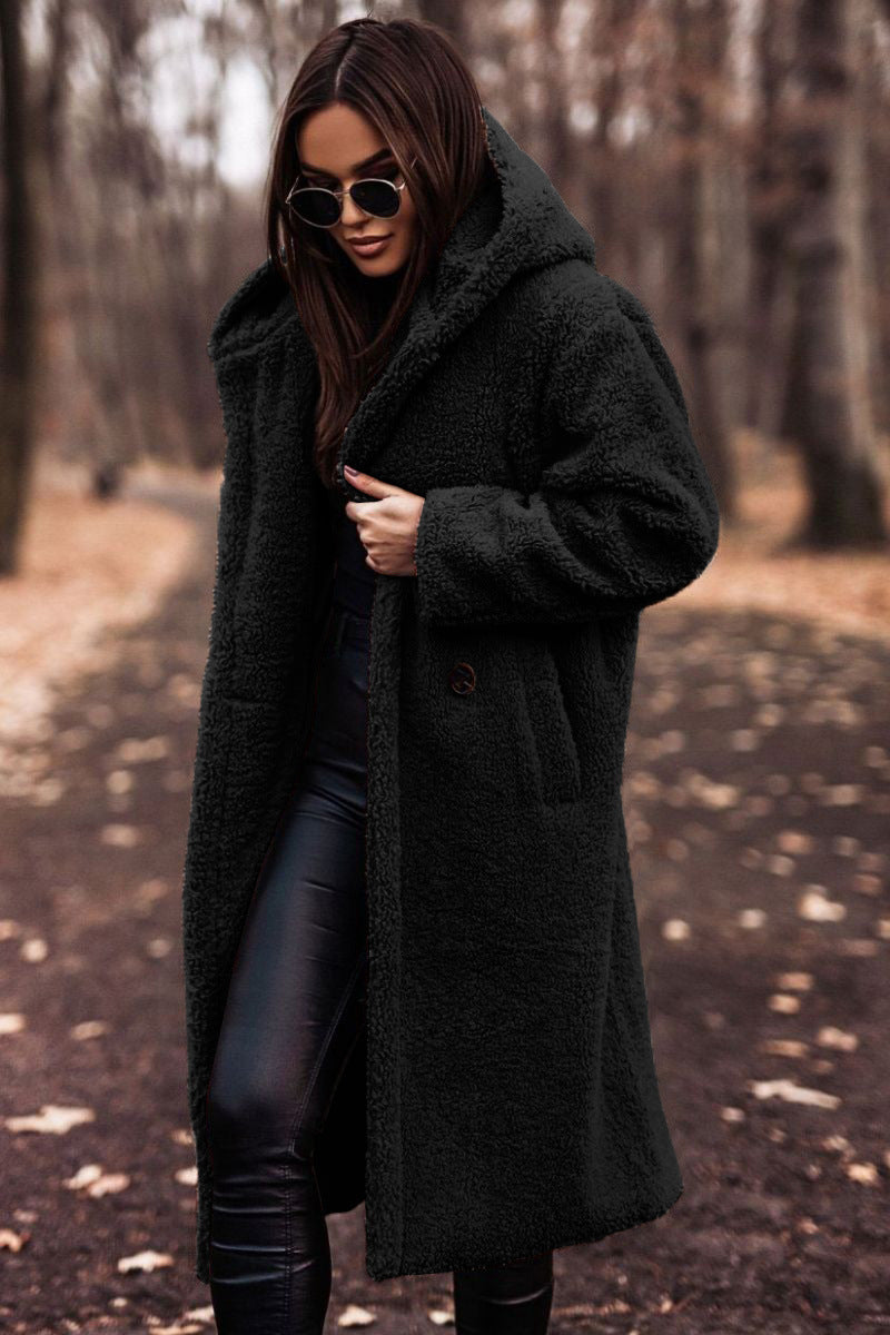 Hooded Teddy Coat for Women - Image 2