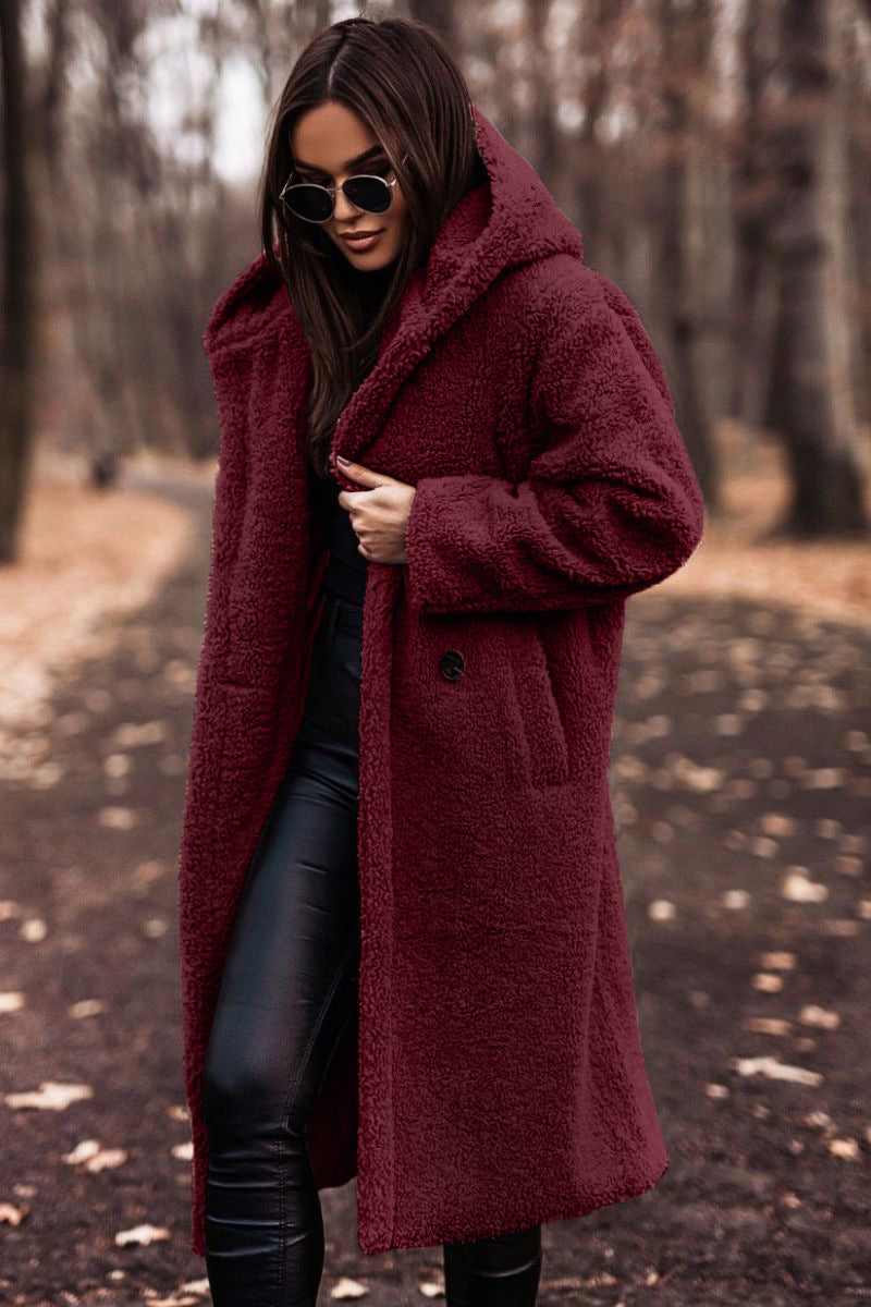 Hooded Teddy Coat for Women - Image 3