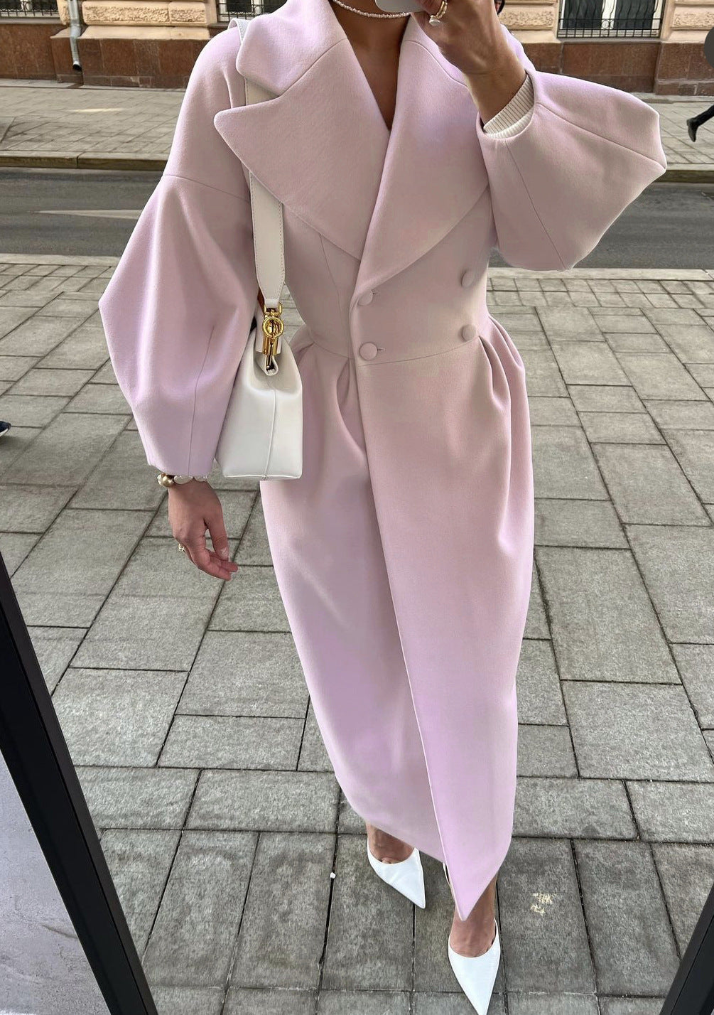 Double-Breasted Maxi Coat for Women - Image 7