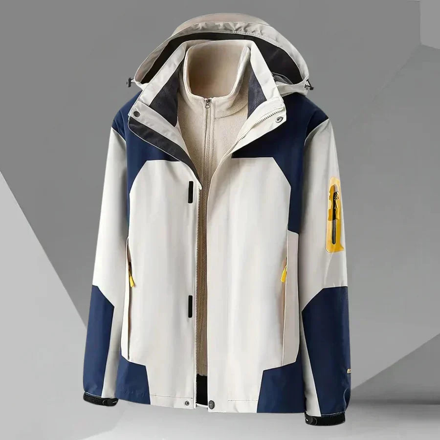 Hooded Color Block Jacket for Men - Image 9