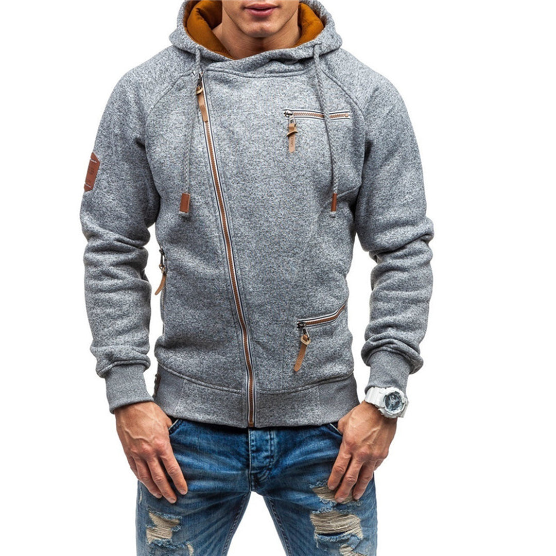 Zip Up Fleece Hoodie for Men - Image 7