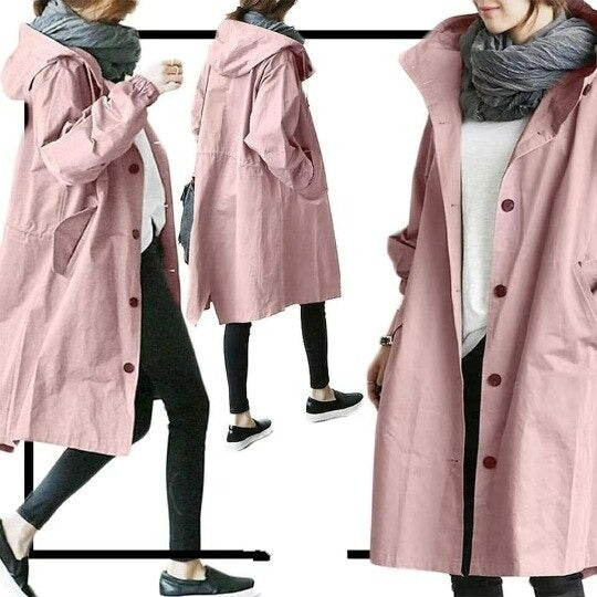 Hooded Long Coat for Women - Image 9