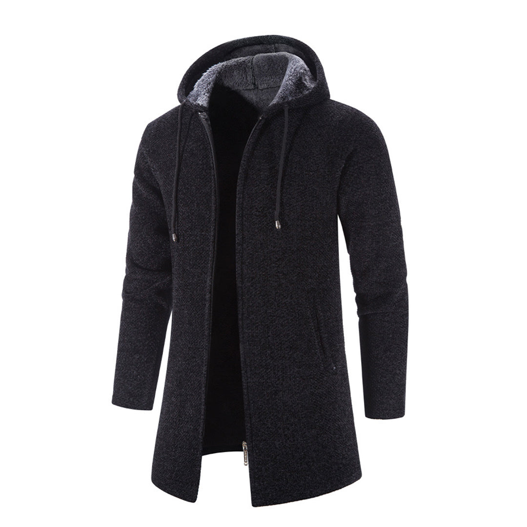 Hooded Knit Coat for Men - Image 5