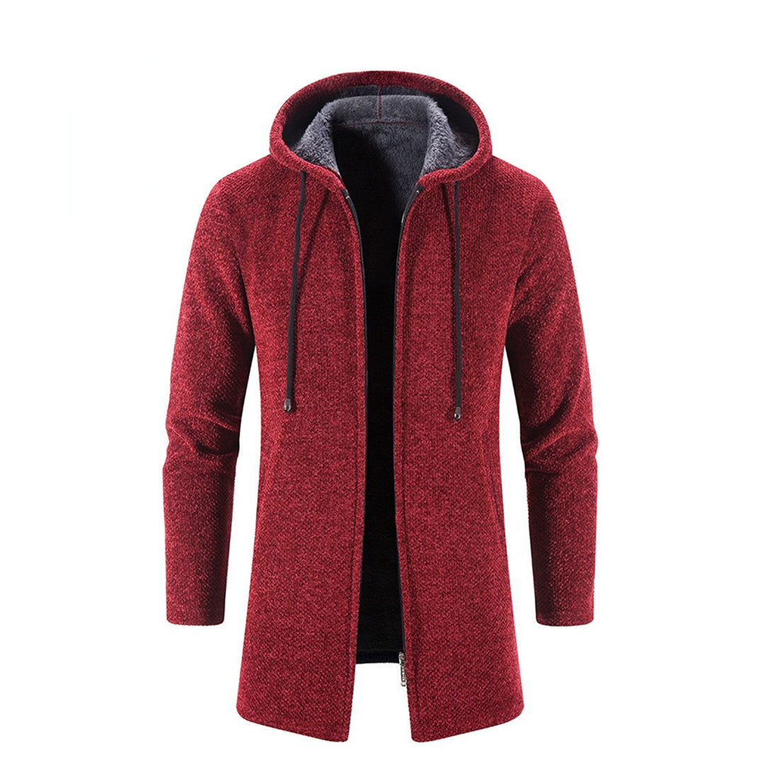 Hooded Knit Coat for Men - Image 18