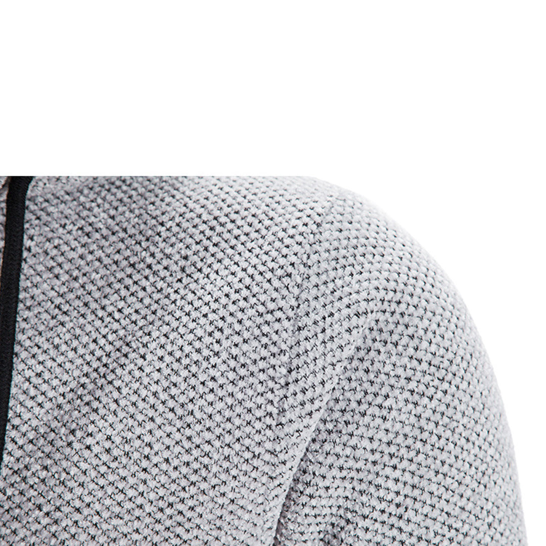 Hooded Knit Coat for Men - Image 13