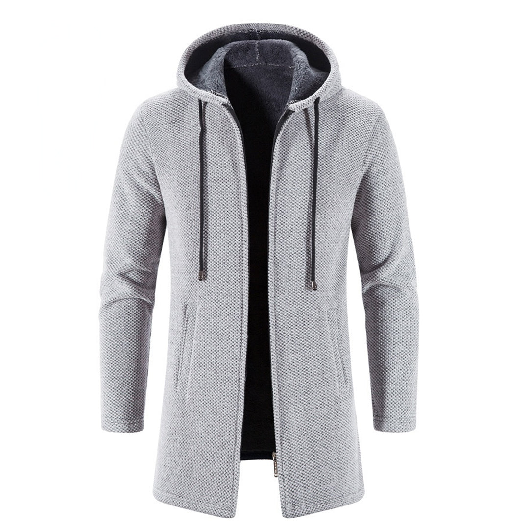 Hooded Knit Coat for Men - Image 19