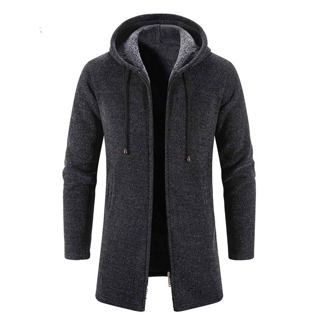 Hooded Knit Coat for Men - Image 20