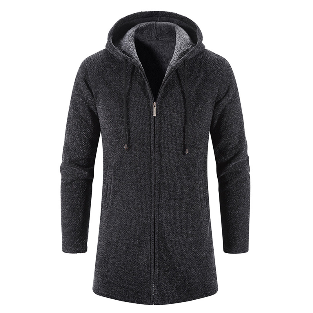 Hooded Knit Coat for Men - Image 10
