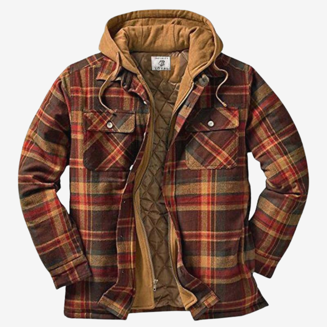 Hooded Flannel Jacket for Men - Image 3