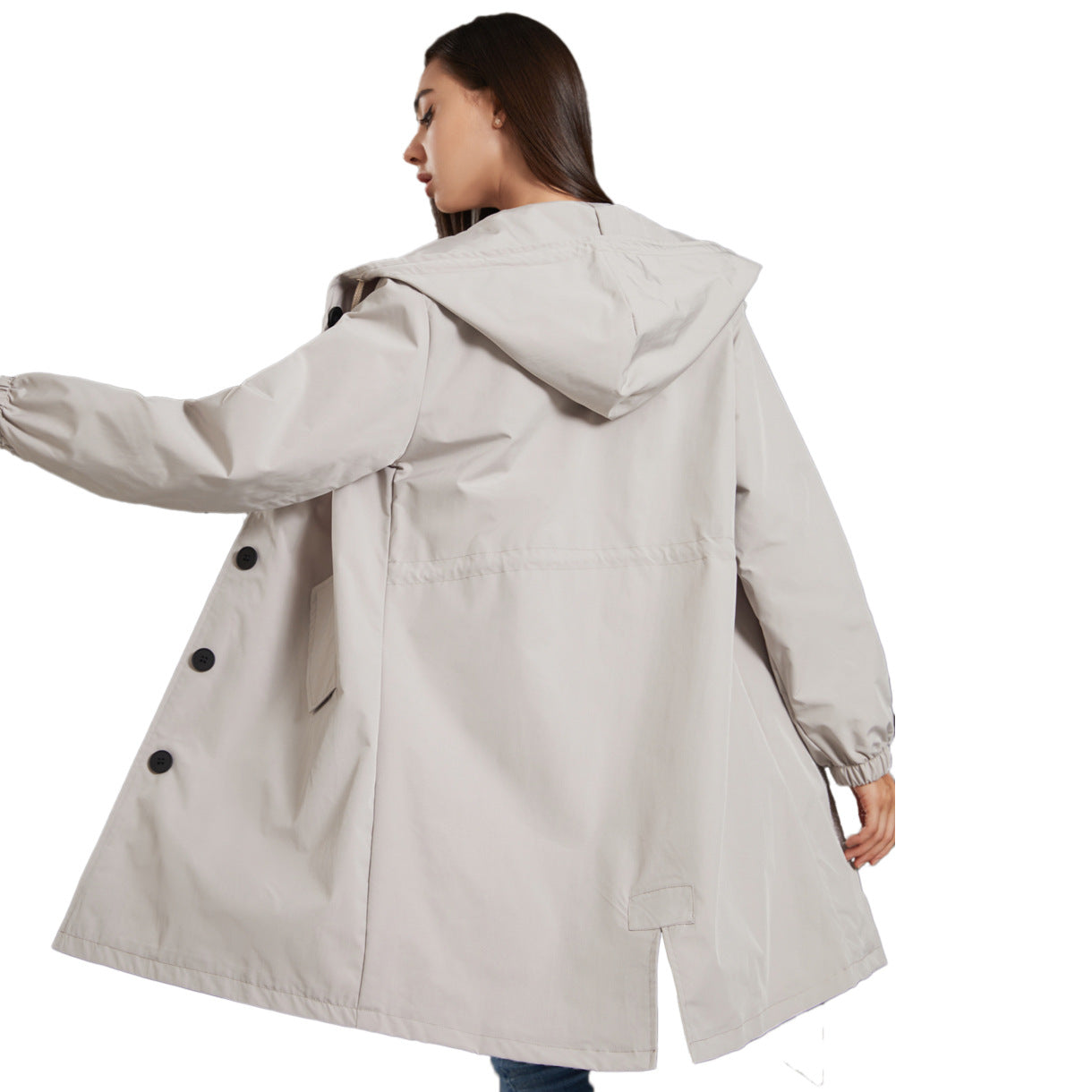 Hooded Long Coat for Women - Image 2