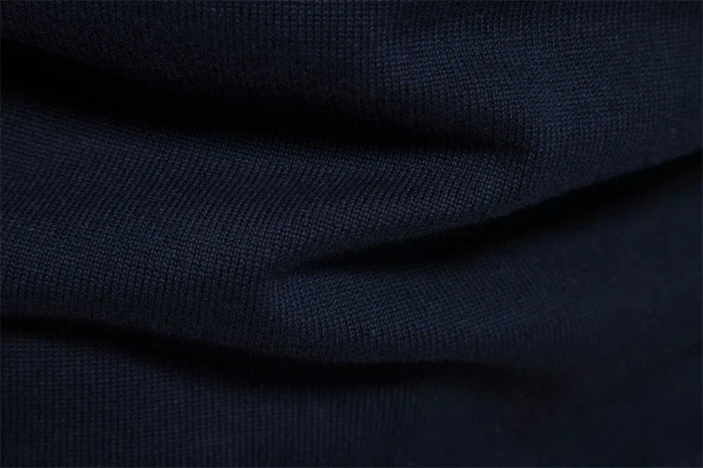 Striped Quarter Zip Sweater for Men - Image 6