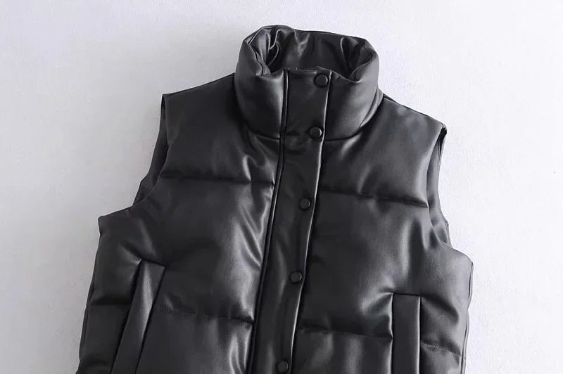 Quilted Puffer Vest for Women - Image 4