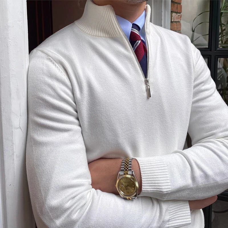 Quarter Zip Sweater for Men - Image 4