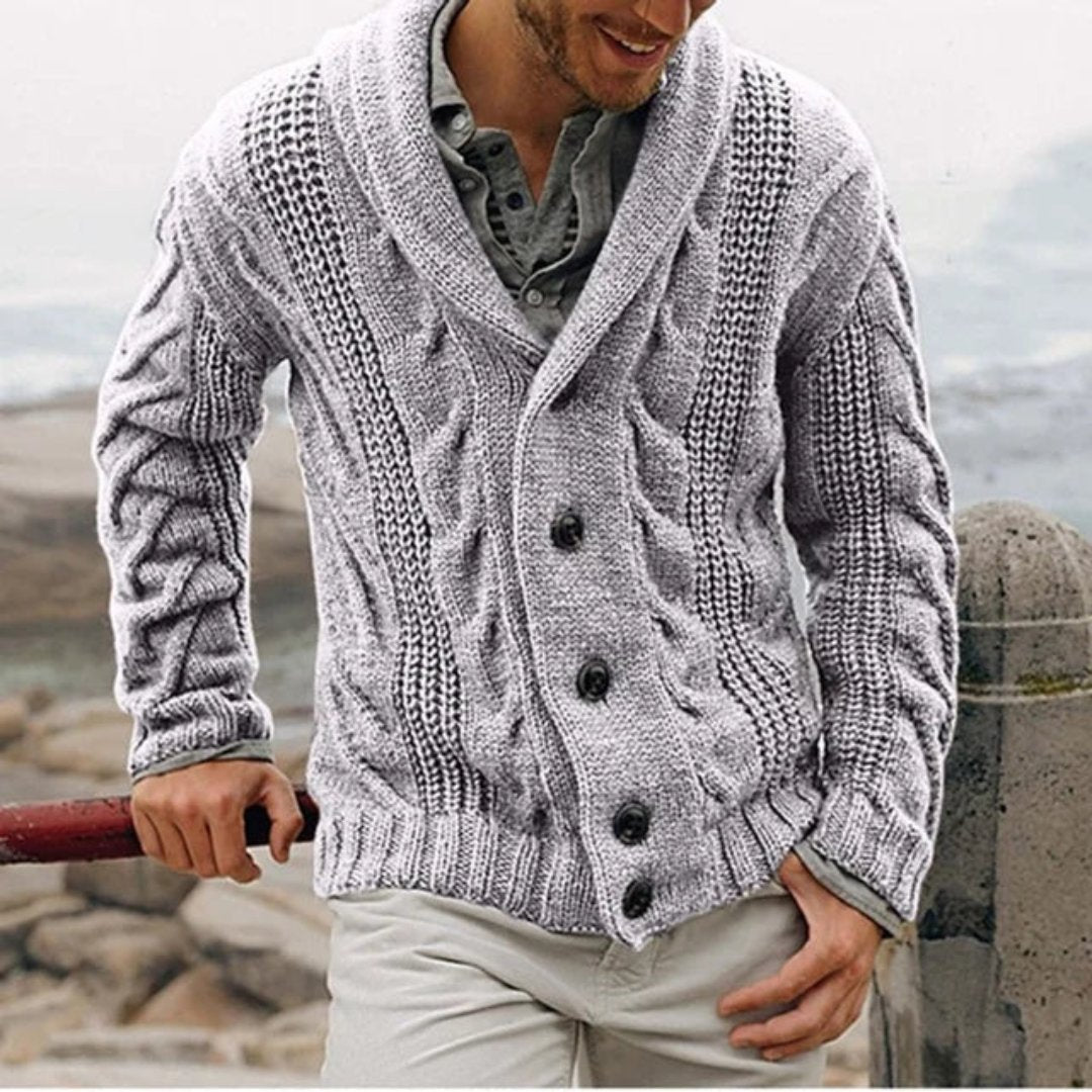 Shawl Collar Cardigan for Men - Image 4