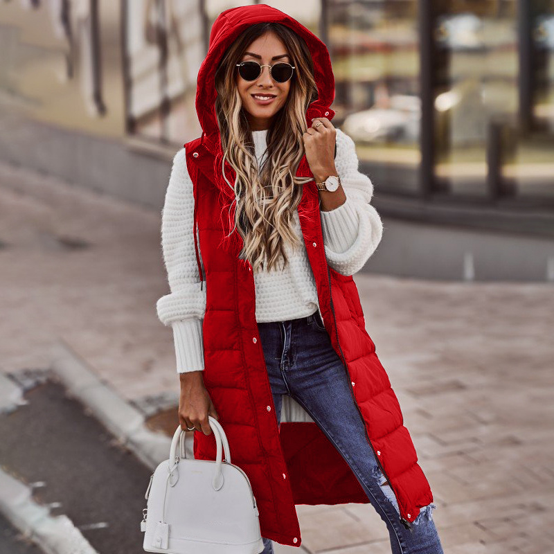 Hooded Puffer Vest for Women - Image 5