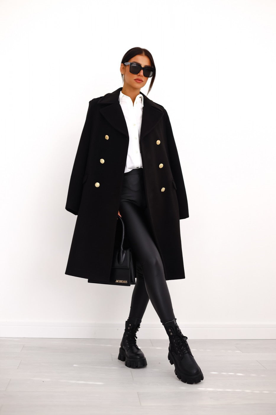 Double-Breasted Long Coat for Women - Image 2