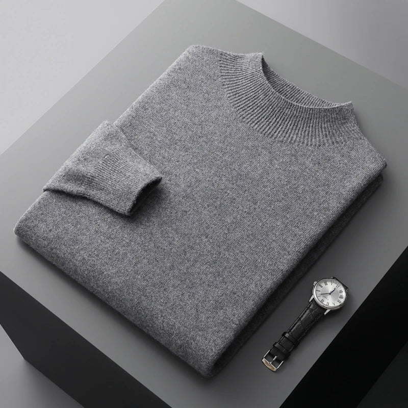 Mock Neck Sweater for Men - Image 6