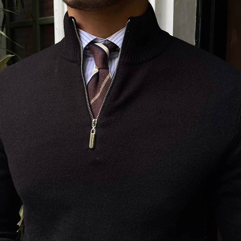 Quarter Zip Sweater for Men - Image 2