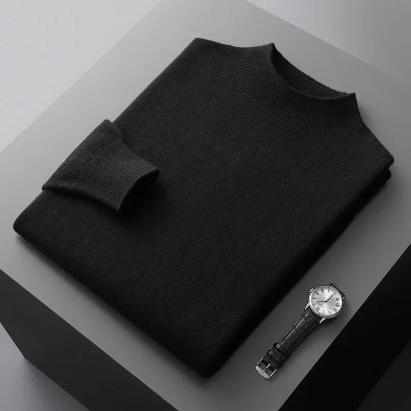 Mock Neck Sweater for Men - Image 5