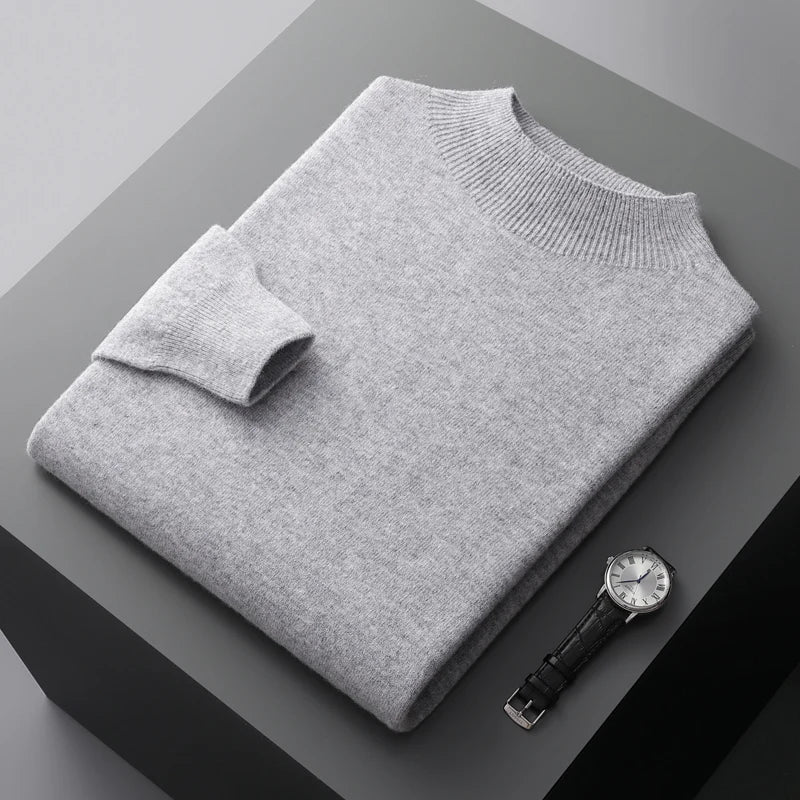 Mock Neck Sweater for Men - Image 11