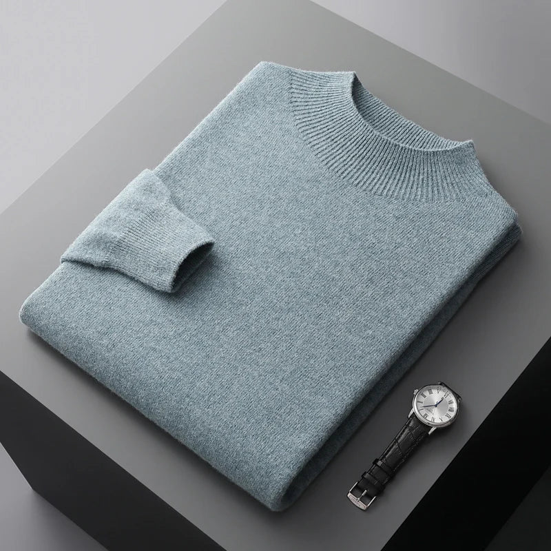Mock Neck Sweater for Men - Image 10