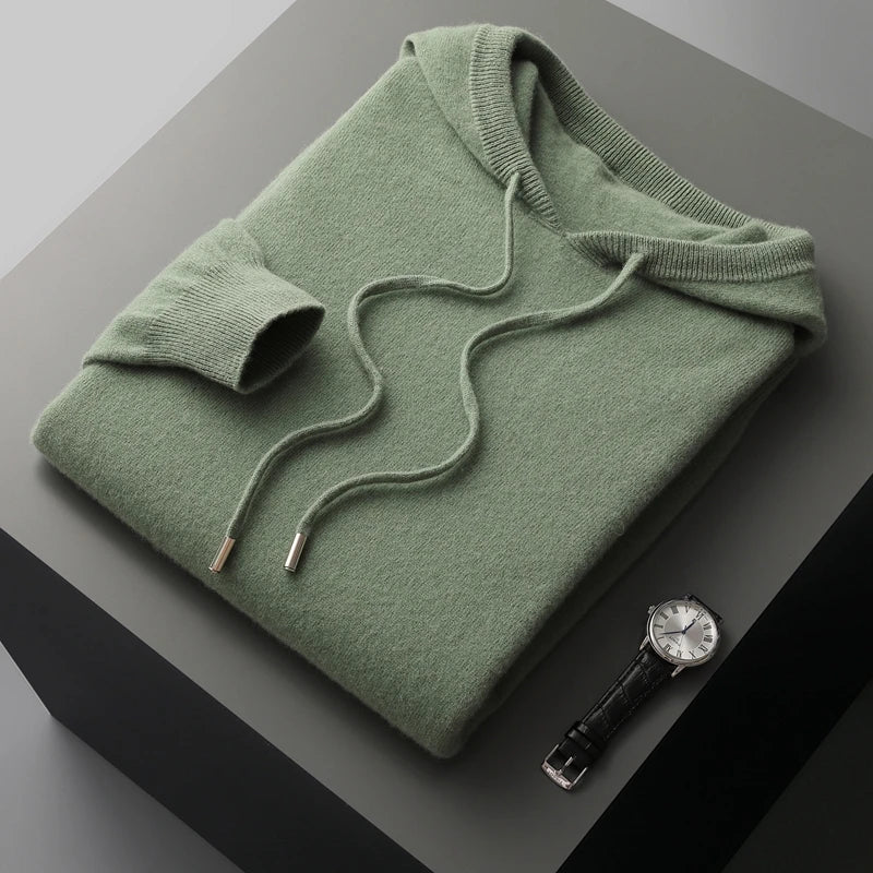 Long Sleeve Sweater Hoodie for Men - Image 8
