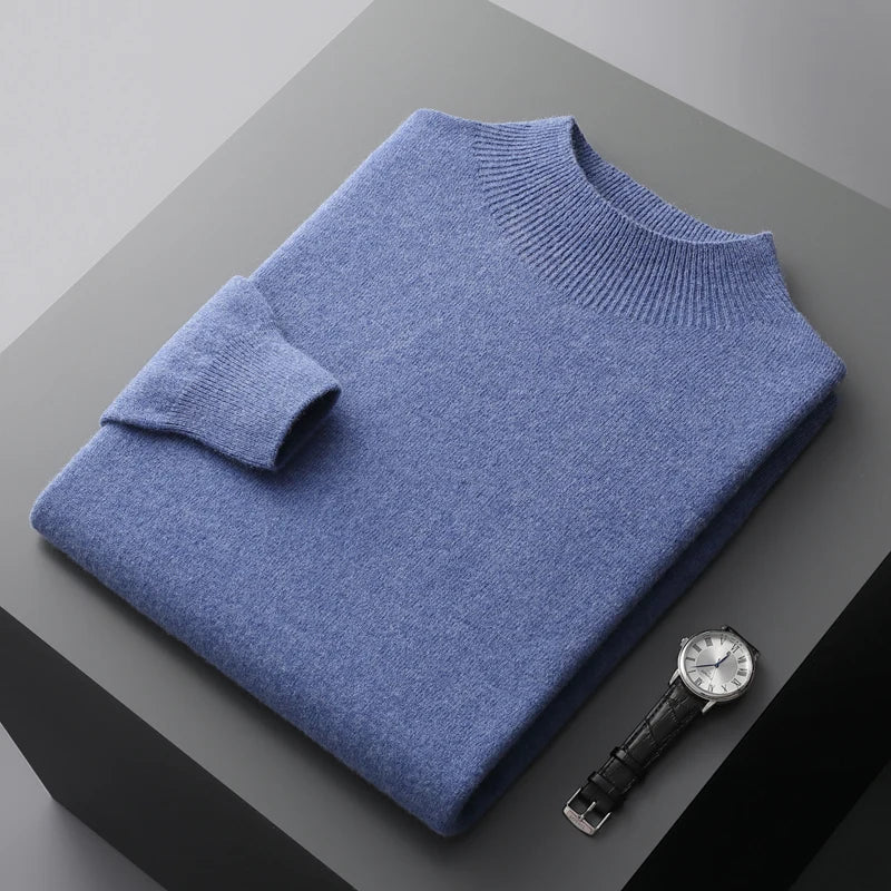 Mock Neck Sweater for Men - Image 1