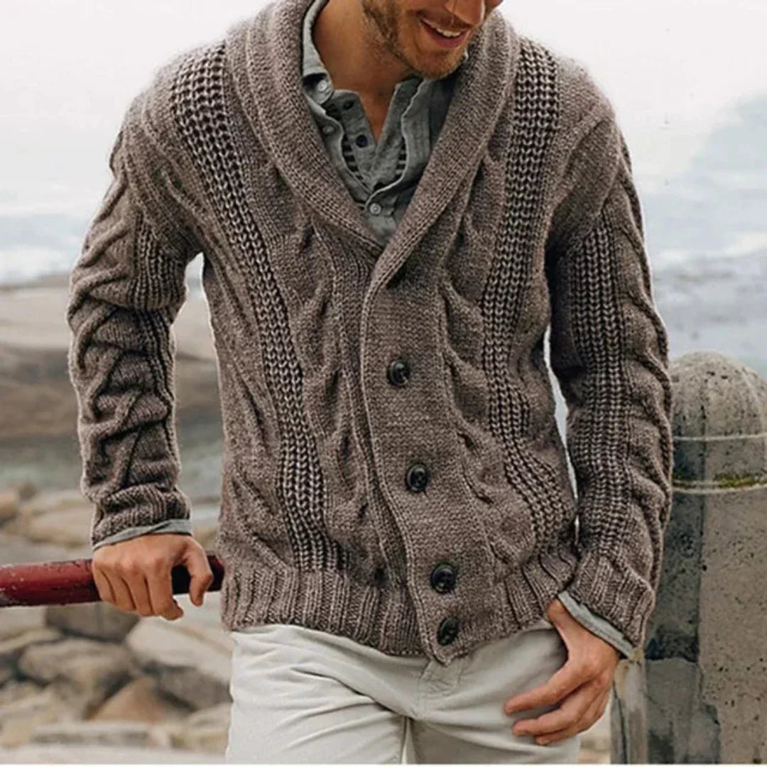 Shawl Collar Cardigan for Men - Image 2
