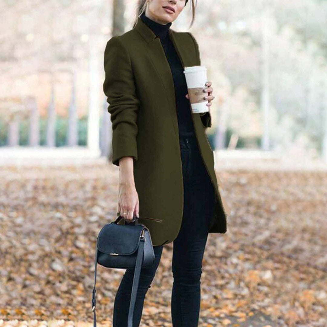 Open Front Long Coat for Women - Image 7