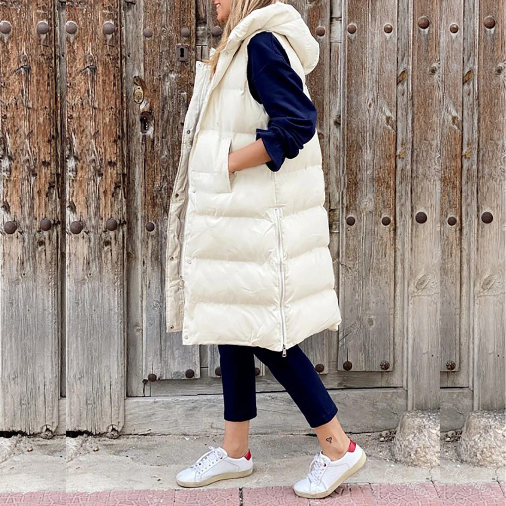 Sleeveless Puffer Vest for Women - Image 2