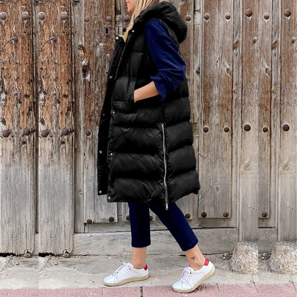 Sleeveless Puffer Vest for Women - Image 3