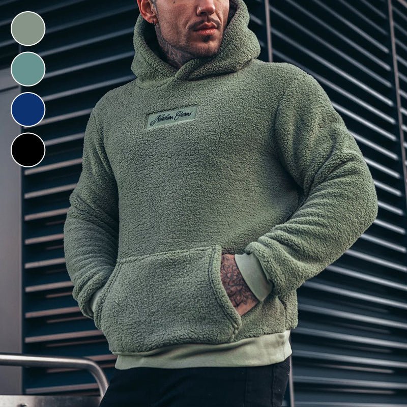 Sherpa Pullover Hoodie for Men - Image 3