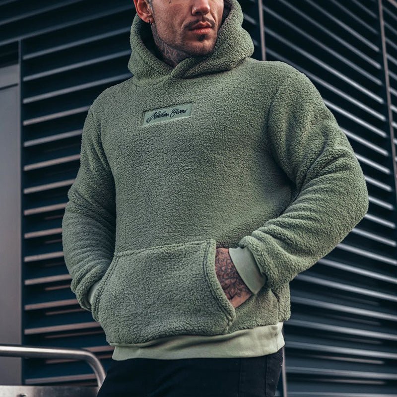 Sherpa Pullover Hoodie for Men - Image 1